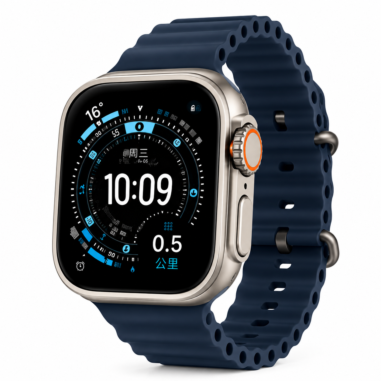Q60 smartwatch and premium Bluetooth glasses product view