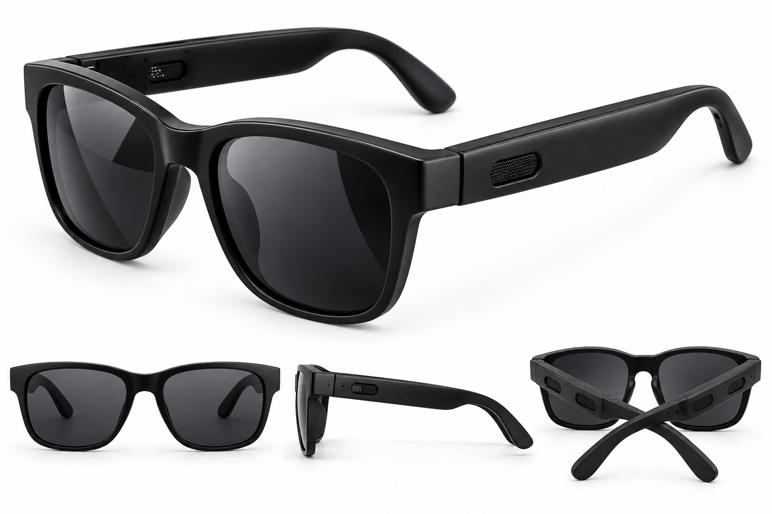 Q60 AMOLED smart watch with wireless audio glasses