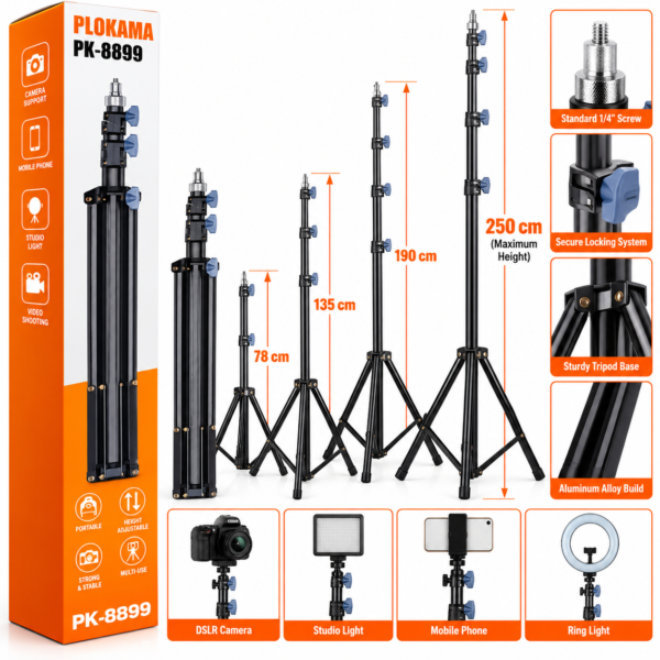 Plokama PK-8899 photography tripod stand